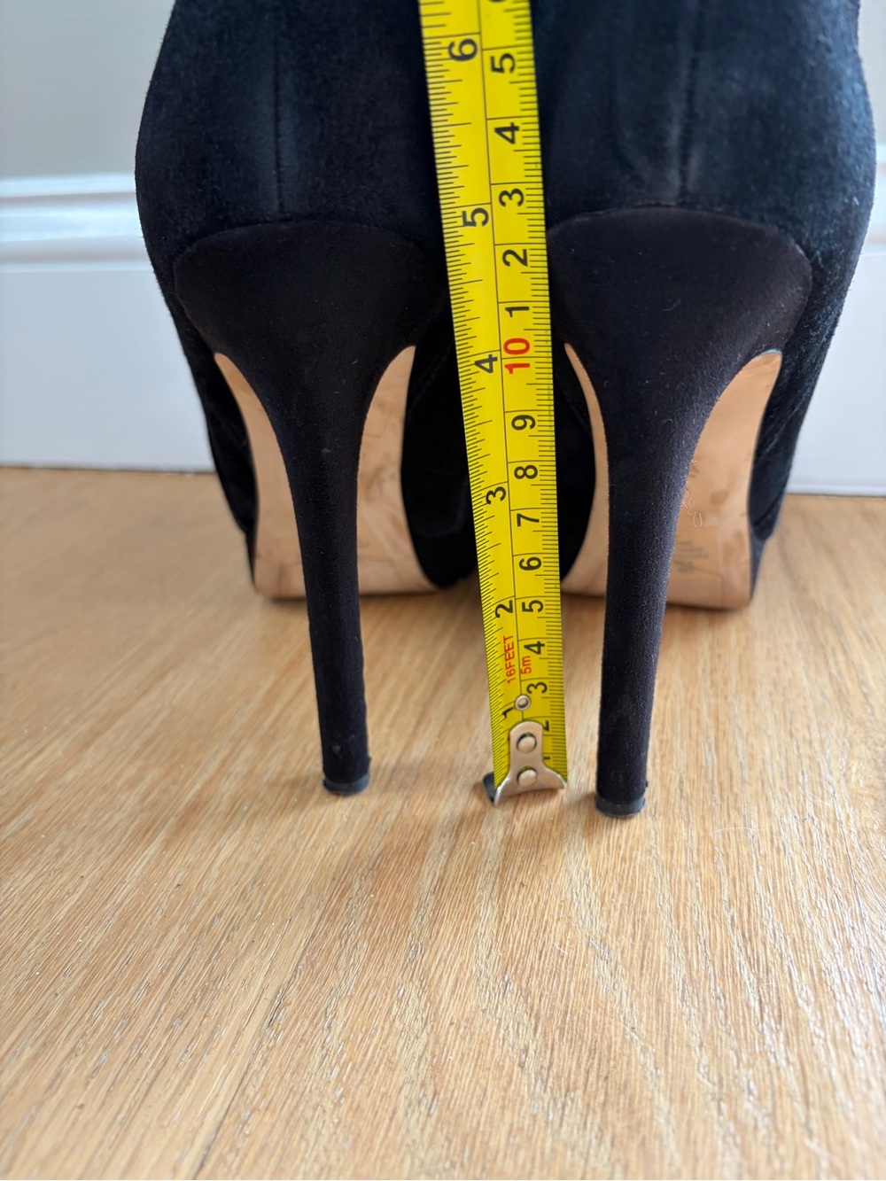 Sam Edelman Amber Black Over the Knee Platform Stiletto Boots Size 8.5 / EU 38.5 - Picture 7 of 16